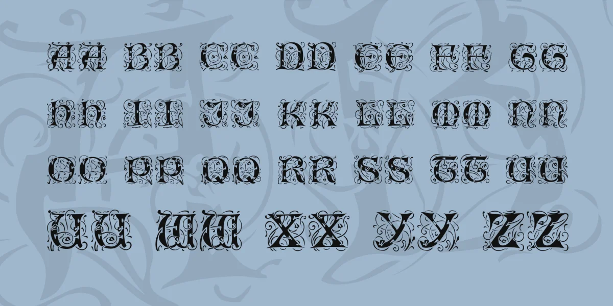 Romantik Font preview 2