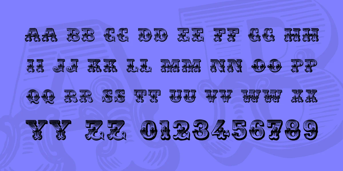 Romantiques Font preview 2