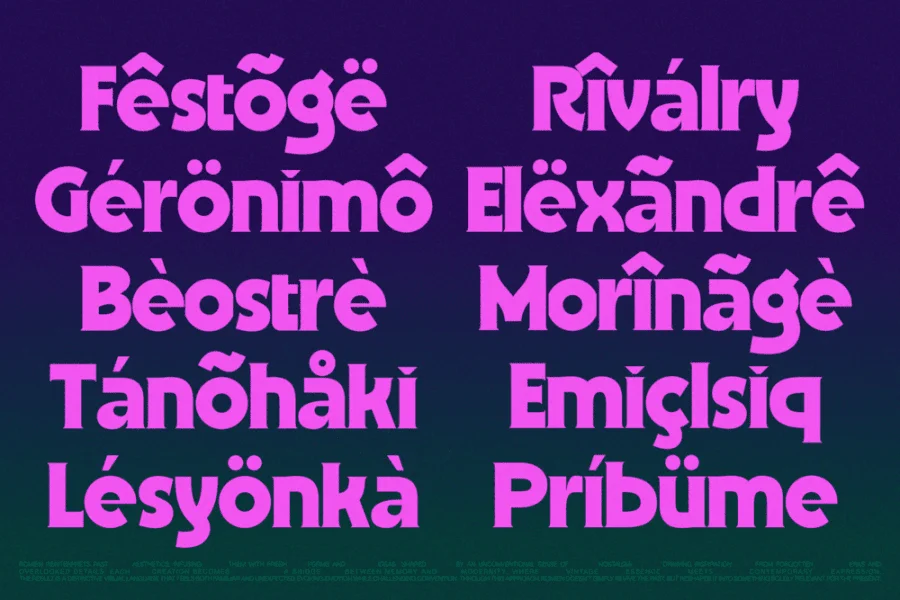 Romien Demo Font Family preview 15
