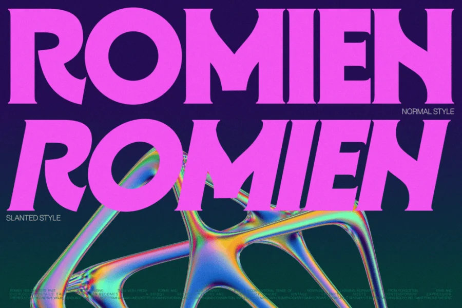 Romien Demo Font Family preview 6