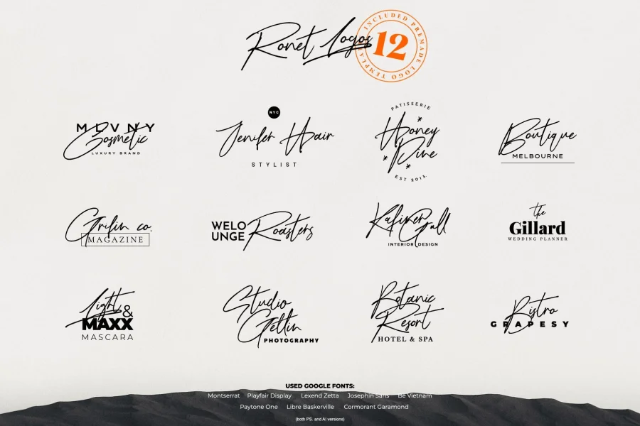 Ronet DEMO Font preview 11