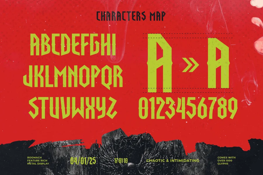 Roomach Font preview 6