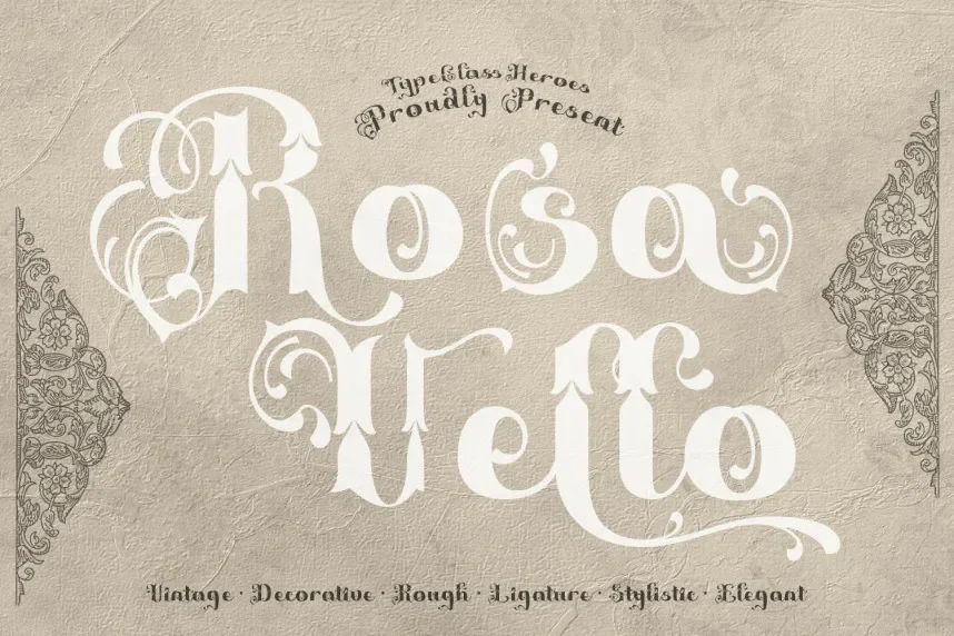 Rosavello Font preview 2