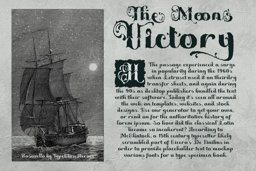 Rosavello Font preview 3
