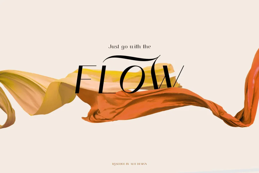 Rosehot free version Font preview 4