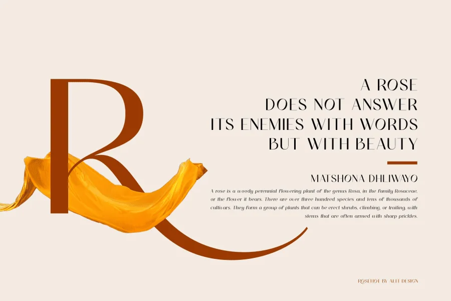 Rosehot free version Font preview 6
