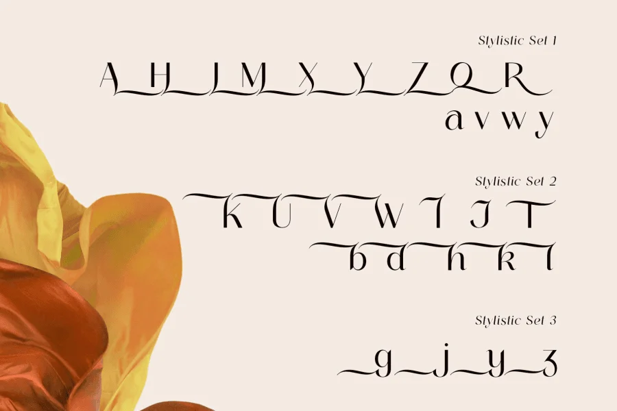 Rosehot free version Font preview 7