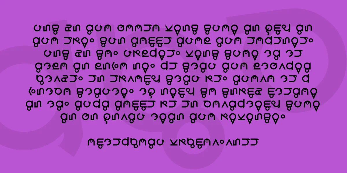 Roswell Wreckage Font preview 3
