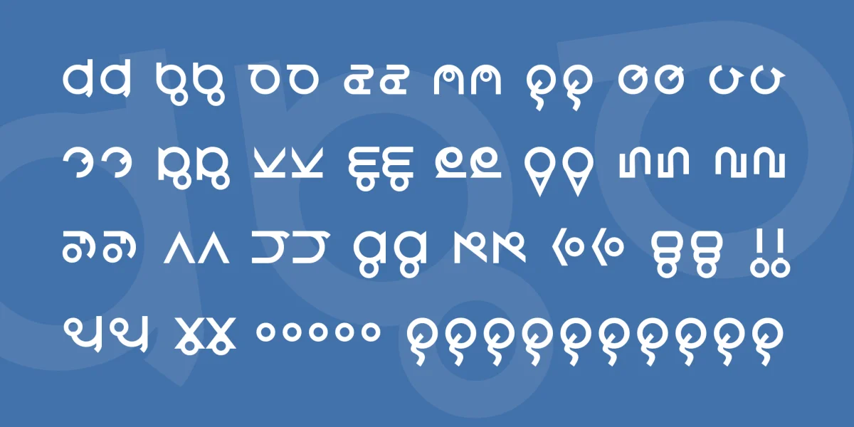 Roswell Wreckage Font preview 4