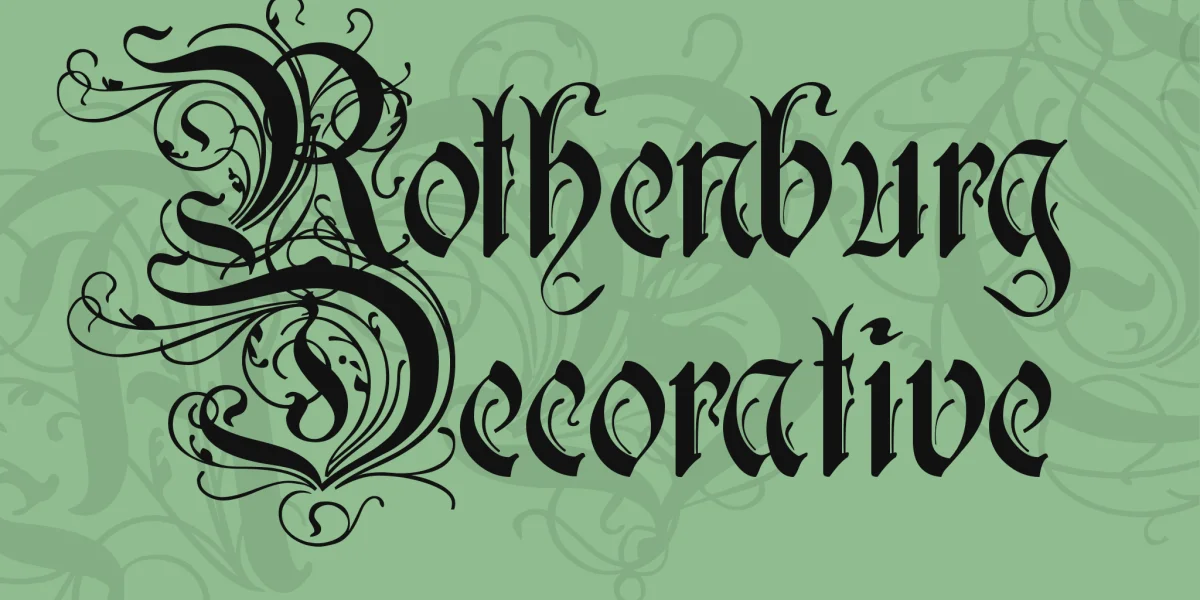 Rothenburg Decorative Font
