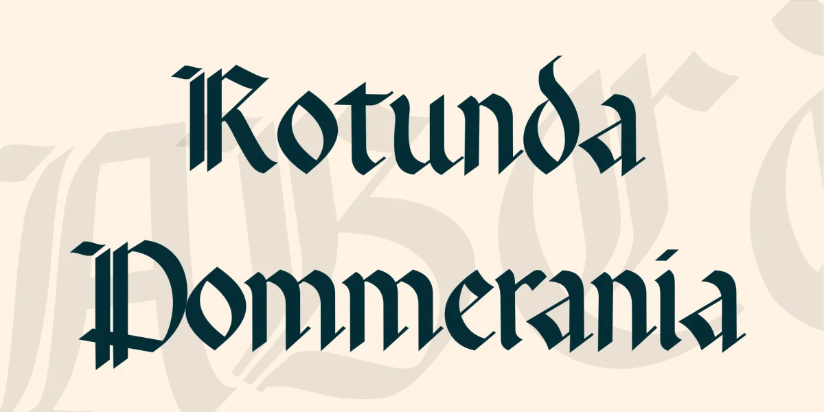 Rotunda Pommerania Font