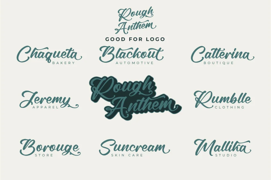 Rough Anthem Font Family preview 4