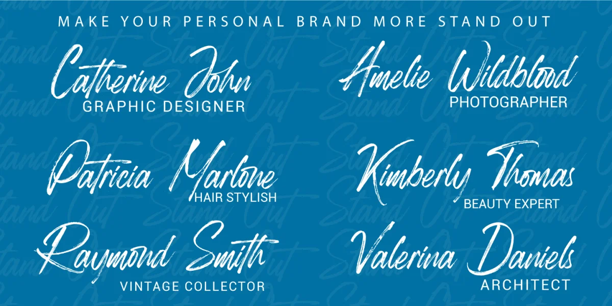 Roughmarker Font preview 3