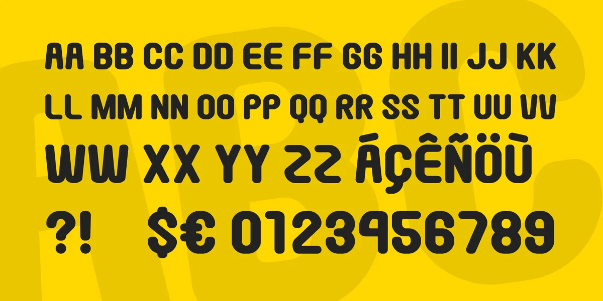 Round Pop Font preview 3