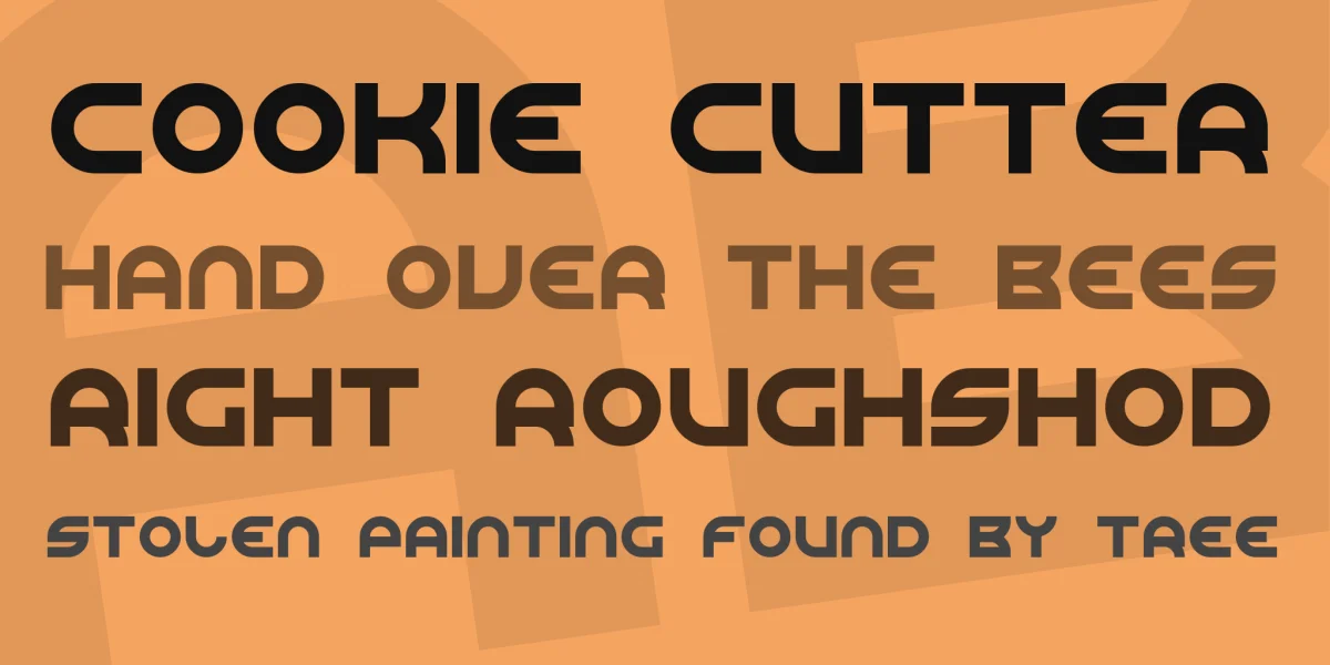 Rounded Line 7 Font preview 2