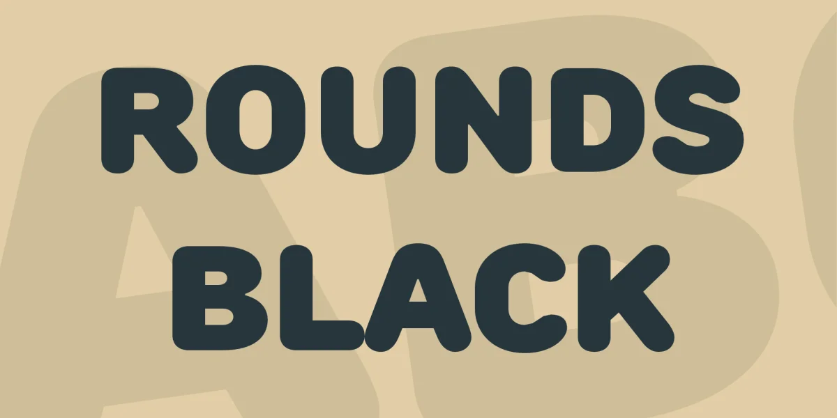 Rounds Black Font