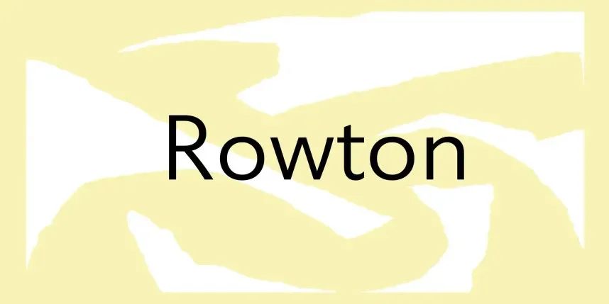 Rowton Font Family preview 2