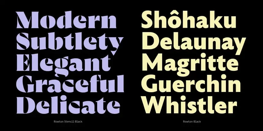 Rowton Font Family preview 6