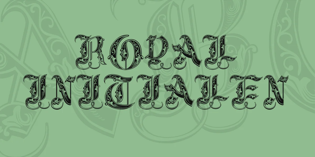 Royal Initialen Font