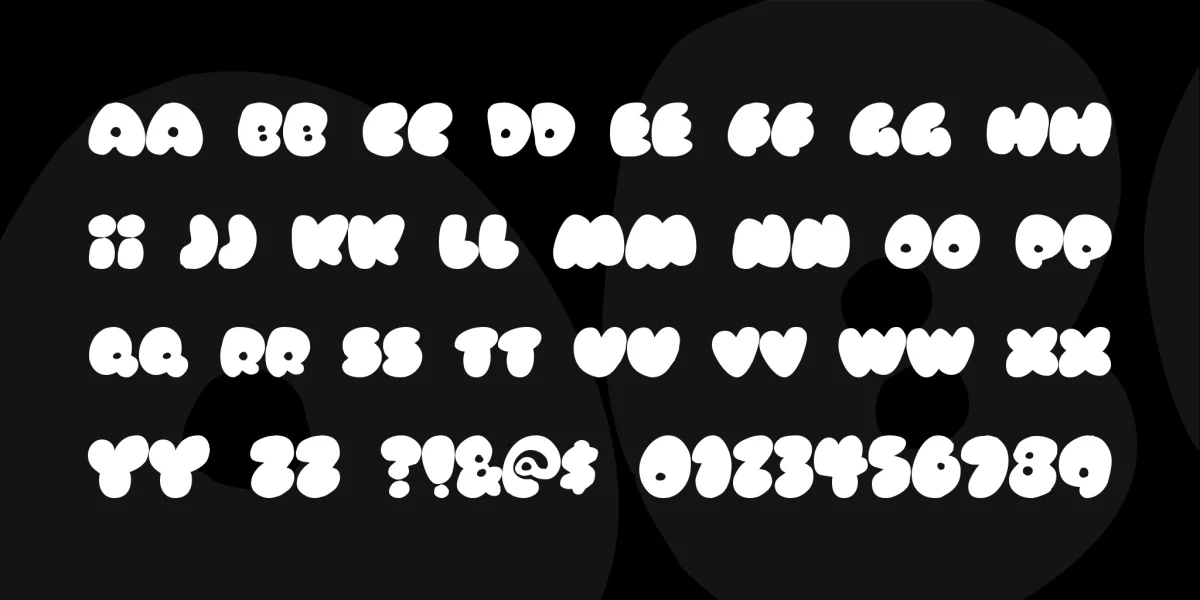 Rubberneck Font preview 2