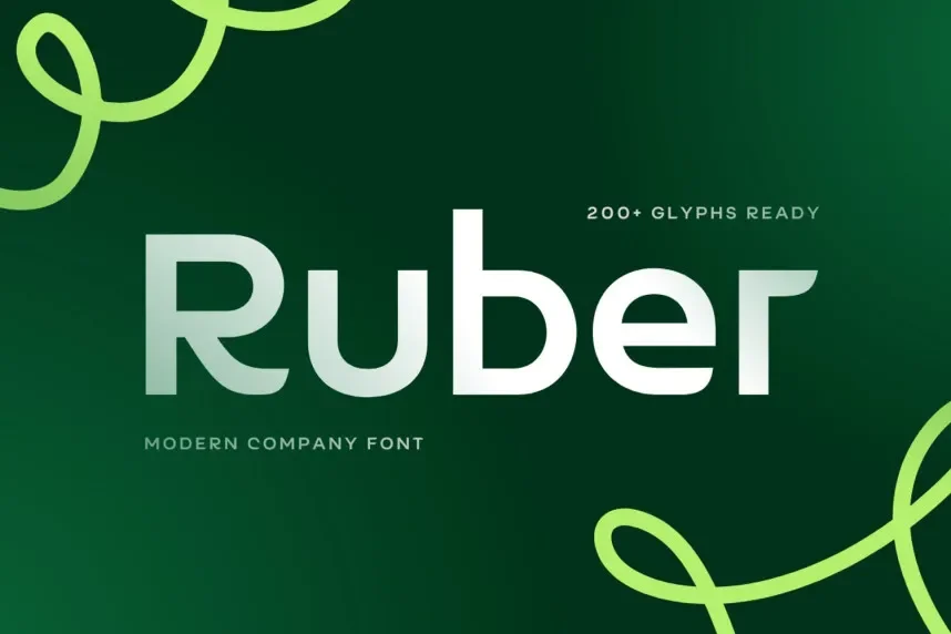 Ruber Font preview 2