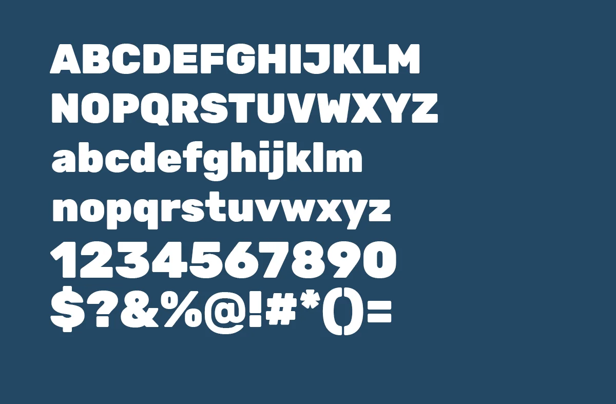 Rubik Font preview 2