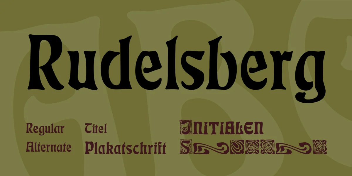 Rudelsberg Font Family