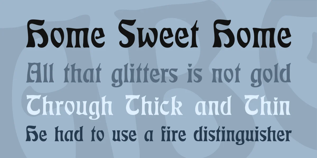 Rudelsberg Font Family preview 2