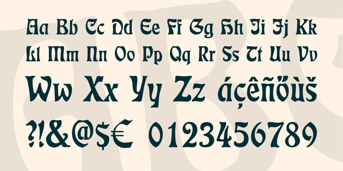 Rudelsberg Font Family preview 4
