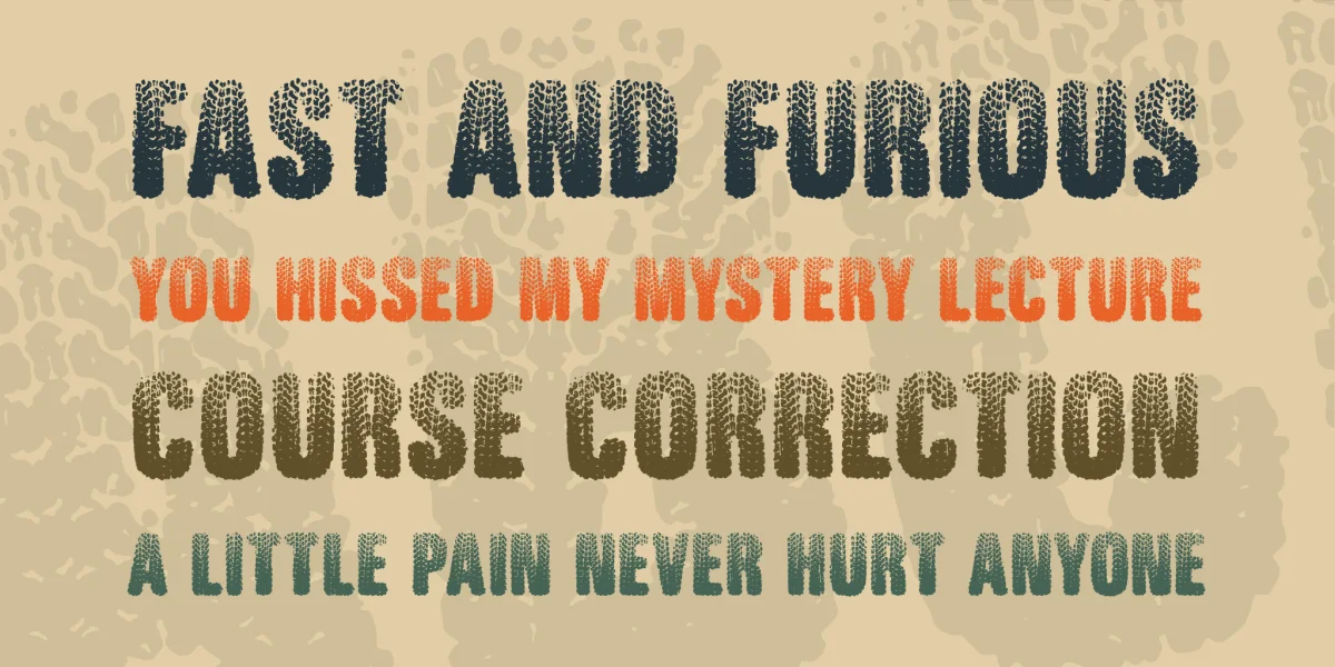 Rugged Ride Font preview 2