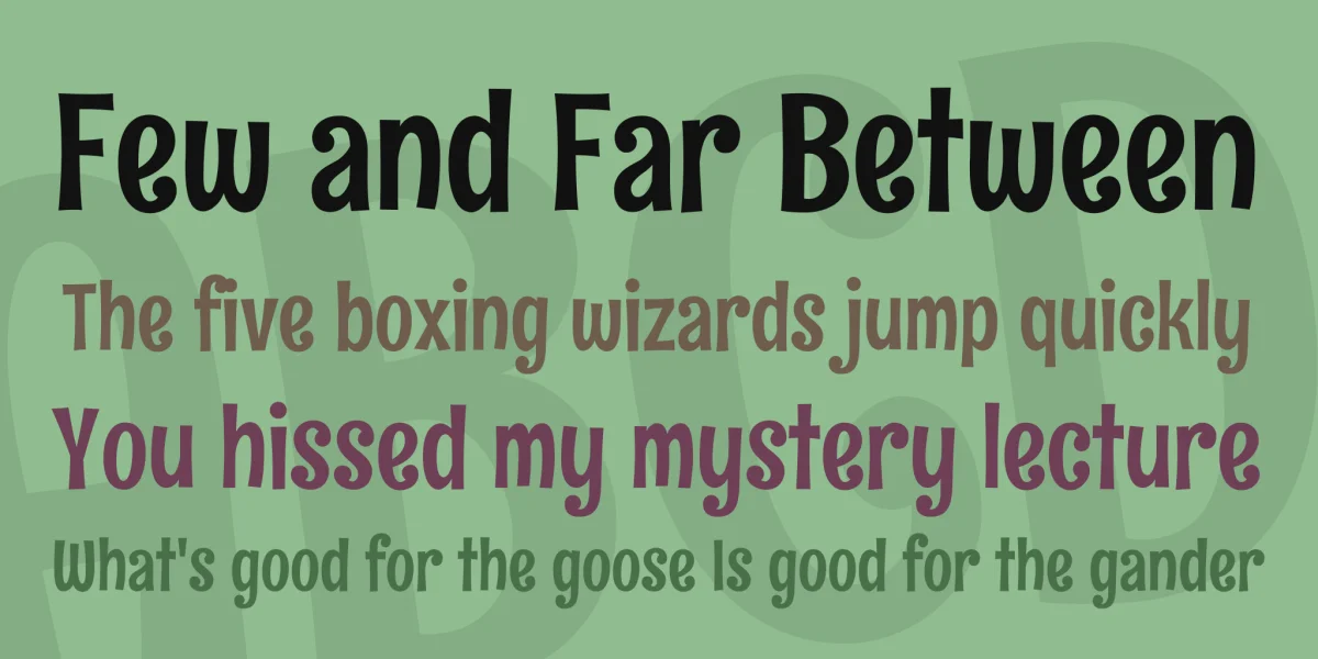 Rum Raisin Font preview 2