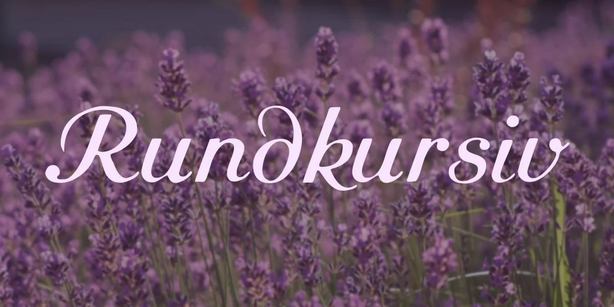 Rundkursiv Font