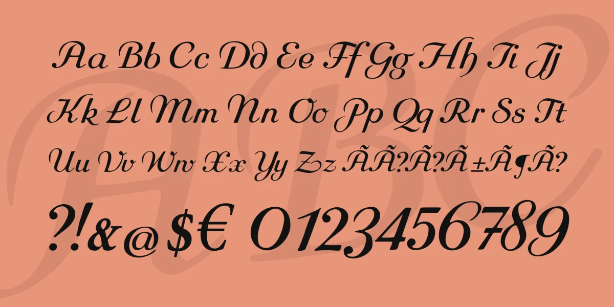 Rundkursiv Font preview 4
