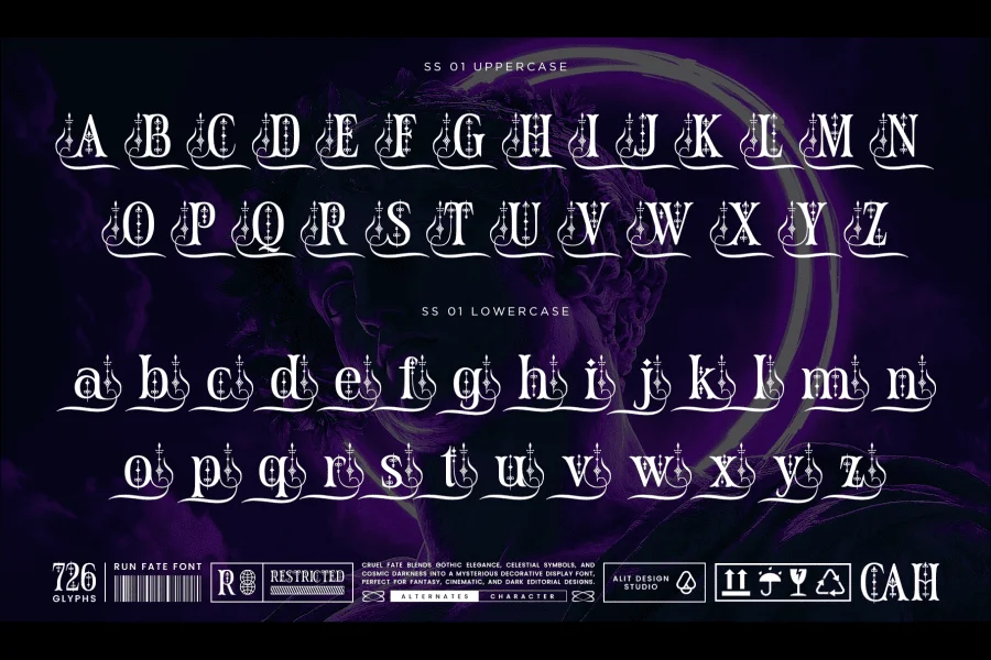 Rune Fate Font preview 4