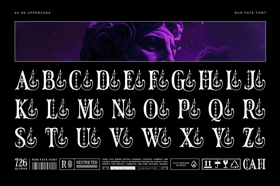 Rune Fate Font preview 6