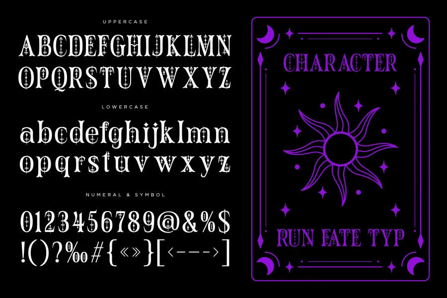 Rune Fate Font preview 9