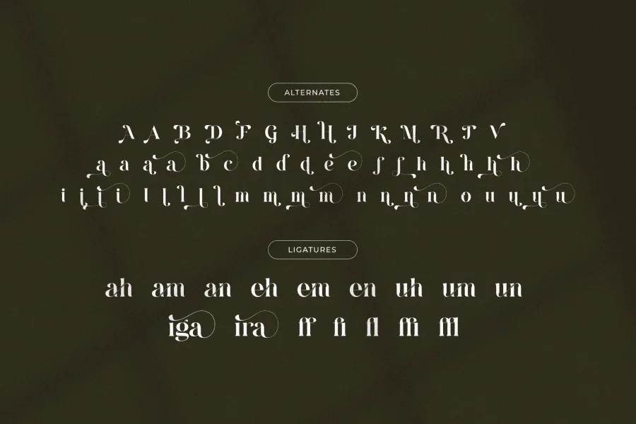 Runiga Font preview 5
