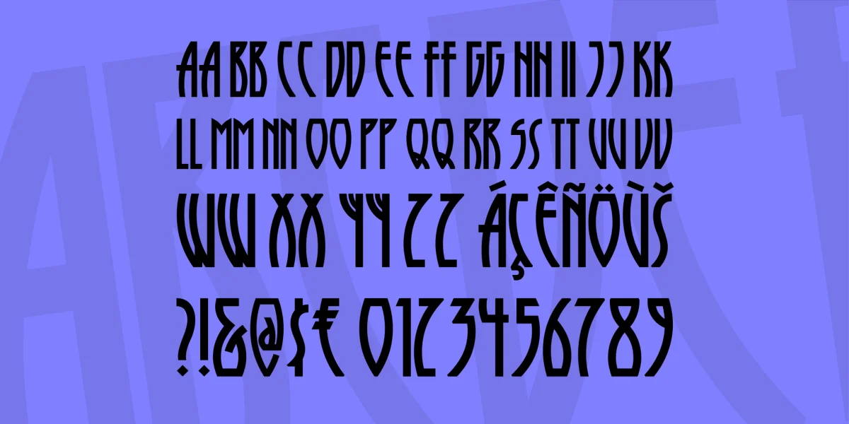 Runy Tunes Revisited NF Font preview 2