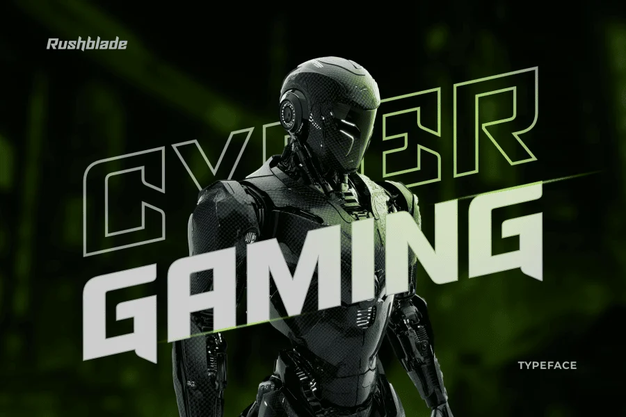 Rushblade Demo Font preview 2