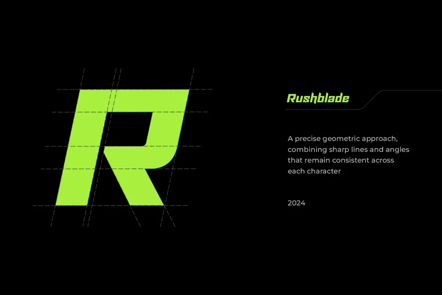 Rushblade Demo Font preview 5