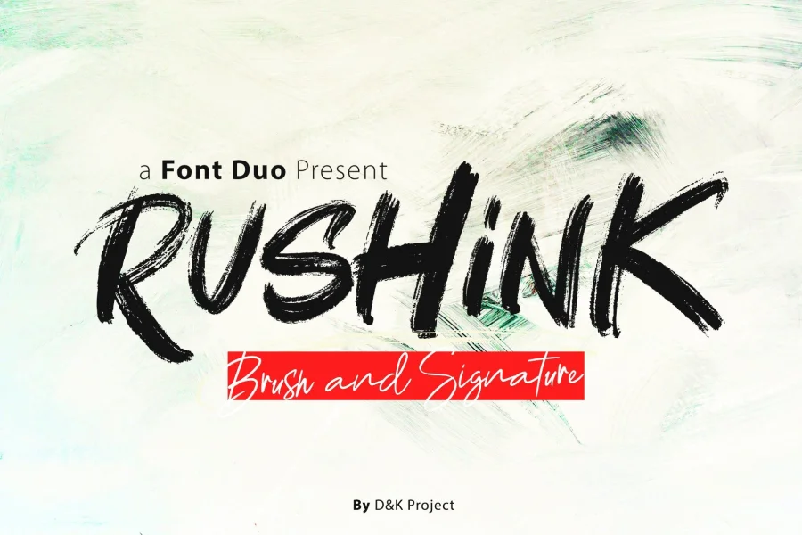 Rushink DEMO Font preview 10