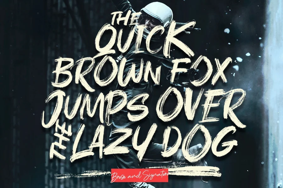 Rushink DEMO Font preview 2