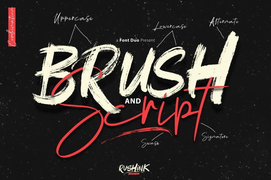 Rushink DEMO Font preview 3
