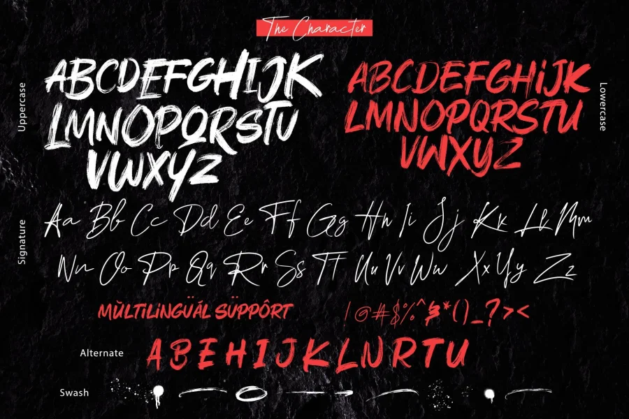 Rushink DEMO Font preview 7