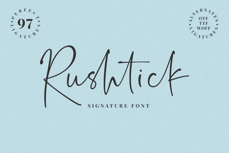 Rushtick Font