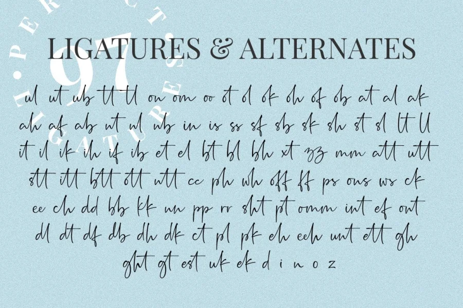 Rushtick Font preview 8