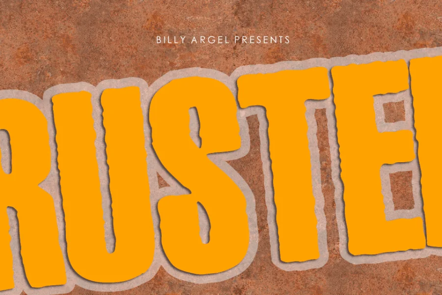 RUSTED PERSONAL USE Font preview 12