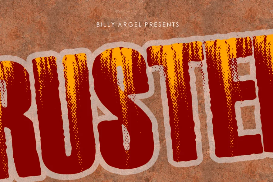 RUSTED PERSONAL USE Font preview 6
