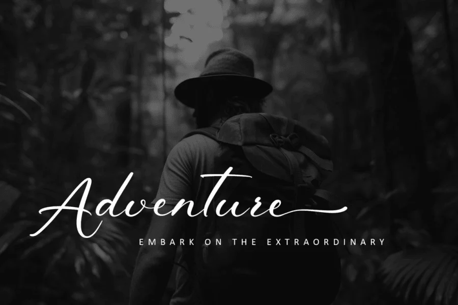 Rustic Roadway - Personal use Font preview 12