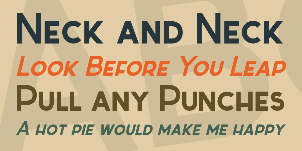 Sabado Font Family preview 2